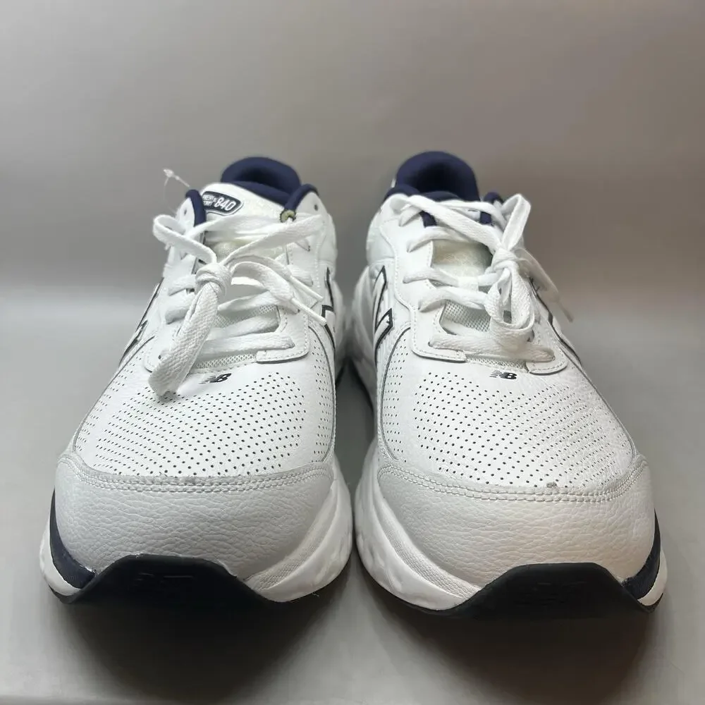 New Balance Fresh Foam 840 Walking Shoes Men's 16 2E White Wide Comfort Sneakers